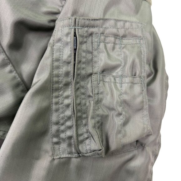 Vtg 80's Centre Mfg Co Green Fire Resistant Flight Summer Jacket CWU-36/P Sz S - Picture 5 of 10